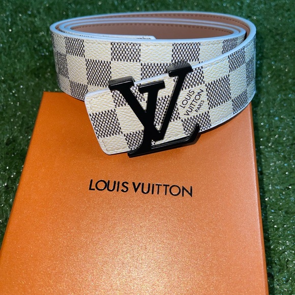 Louis Vuitton Black and White Checkered Belt - Picture 1 of 3